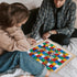 Wooden Snakes and Ladders Game - Educational Board Game for Kids and Adults, Includes Counters & Dice