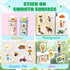 Reusable Sticker Books for Toddlers - Farm Stickers for Kids, Travel Essentials Toy for Ages 1-3