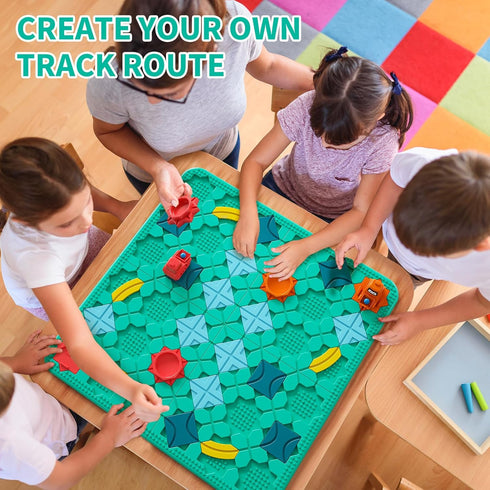 Logical Road Builder Games, STEM Family Board Game, Educational Smart Brain Teasers for Kids Age 4-8 Birthday Gifts