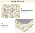 miaozhen 1 Pack 52x28 Cotton Crib Sheets for Baby Boys Girls Ultra Soft Rabbits and Flowers Crib Mattress Sheet