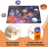 Planet Solar System Space Wooden Puzzle Toys for Kids - Preschool Solar System Planets Matching Board Activities