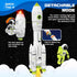 3-5-7 2 AuntyFey Space Rocket Ship Toys for Kids, Space Toys Shuttle for Kids with Astronaut Figures, Spaceship