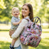 Backpack Backpack Floral Diaper Bag with Coin Bag USB Charging Port Stroller Straps and Insulated Pocket,Travel Nappy