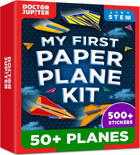 Doctor Jupiter My First Paper Airplane Book Kit for Kids Ages 6+