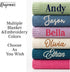 Kryvoxc Set 95% Personalized Baby Blanket with Name, Cotton Customized Swaddle Blanket and Beanie, Receiving Blanket