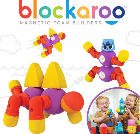 Magnetic Foam Blocks – STEM Preschool Toys for Children, Bath Building Blocks for Kids 3-6