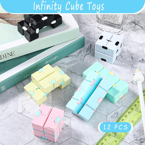 22 Civaner Pieces Infinity Cube Fidget Toys for Kids Handheld Anxiety Relief Fidget Cube Blocks for Teens Boys Girls