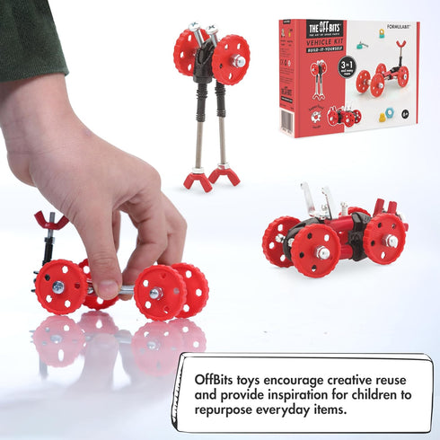 Vehicle Stem Building Toys - Educational Build Your Own Robot Toy for Kids Age 6+ - FormulaBit