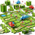 Beby Buty 48PCS Puzzle Race Track Car Set for Toddlers Kids Boys, Toddler Toys