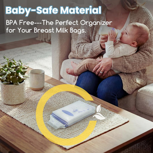 fantovo 8Pcs 4/5/6oz, Individual Breastmilk Freezer Flat Tray, Breast Milk Freezer Storage Organizer, Fit Highly Clear