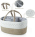 PandaEar Baby Diaper Caddy Organizer, Portable Nursery Storage Basket Cotton Rope Diaper Caddy for Baby Shower Gifts Newborn Infants -Brown by PandaEar