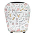 Copper Pearl Multi-Use Cover - Car Seat Covers, Nursing Cover, Stroller Cover, Stylish Designs (Cindy)