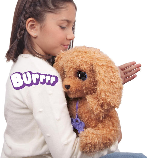 BABY PAWS Backpack 15+ 4+ - Interactive Labradoodle Plush Toy Puppy & Carrier, with Sounds & Reactions, Gifts for Kids