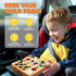 TINTECUSA Busy Board with LED Light, Wooden Sensory Toys for Toddler, Montessori Music Toy for Airplane, Travel
