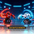 2-Pack 360 Playset Top Race Remote Control Fighting Toy Red & Blue RC Robots with Lights, Sounds & Rotation Interactive