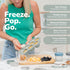1.5 WeeSprout Silicone Freezer Tray with Clip on Lid Perfect Food Storage Container for Homemade Baby Food, Vegetable