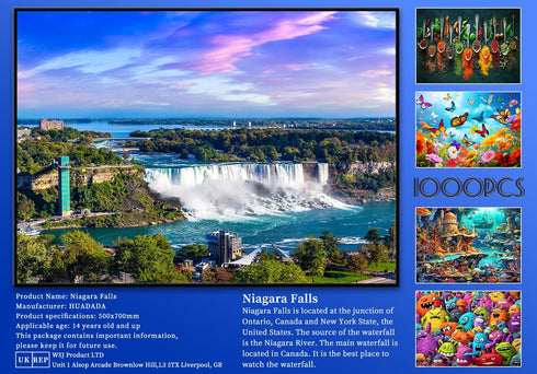 Jigsaw Puzzles for Adults - 1000 Piece Niagara Falls Puzzle