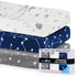 GROW WILD Changing Pad Cover 3 Pack, Soft & Stretchy Jersey Cotton Diaper Changing Pad Covers for Girls and Boys