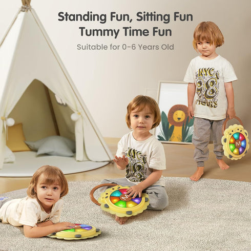 Light & Sound Musical Drum Toy for Babies