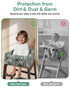 3-Point Baby High Chair Cover Restaurant with Strap Pads & Harness, Machine Washable, Waterproof Portable Highchair