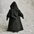 1:12 Scale Fabric Cape Robe Coat with Hat for 6" Bandai SHF Figma Body Doll Action Figure (Black)