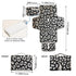 WELLDAY Boho Leopard Portable Diaper Changing Pad - Waterproof Foldable Baby Diaper Changing Pad with Built-in Pillow