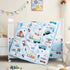 3-Piece Set Set Crib Bedding for Boys Girls - Ultra Soft & Skin Friendly Baby Bedding Includes Crib Comforter, Sheet
