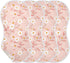 decor gift 4 Pack 22x11in Cotton Burp Towels for Baby Soft Touch White Sunflower Pink Baby wash Cloth for Unisex Babies