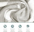 100% 3 Organic Cotton Fitted Bassinet Sheets Perfectly Compatible with Halo, Snoo, Graco, and All Other Standard Size