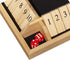 WE Games Classic Shut The Box Board Game - 4 Player Wooden Dice Game, Natural Wood, 14 in., 10 Numbers