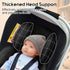 2 Infant Car Seat Insert with Headrest for Preemie to Toddler, Thickened Baby Car Seat Head Support for Side Impact