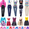 Doll Clothes for 11.5 Inch Girl Doll, 20 Pcs Casual Wear Clothes and Accessories with 10 Pairs Shoes