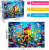 Beautiful Colorful Ocean 1000 Piece Jigsaw Puzzle for Adults, Challenging Puzzle for Relaxation