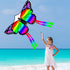 JEKOSEN Huge Butterfly Kite for Kids and Adults, Easy to Fly with Tail for Beach Trip, Park Family Outdoor Games