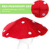 (40cm*40cm) NUOBESTY Kids Mushroom Hat Costume Accessory Red Plush Mushroom Hat Cartoon Party Costume for Festival