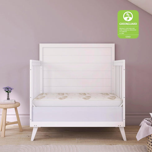 2-in-1 3 Dream On Me Breathable Dual-Sided Portable/Mini Crib Coil Mattress Firm Innerspring Core, Waterproof Vinyl