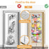 Hammock Woodoulogy Hanging Stuffed Animal Storage, Over Door Large Plush Toy Organizer with Metal Hook, Baby Accessory