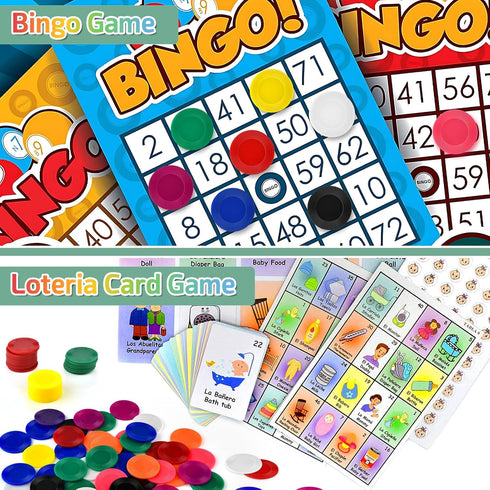 Coopay 2000 Pieces Plastic Poker Chips - 10 Colors, 1 Inch Bingo Chips for Poker and Math Practice.