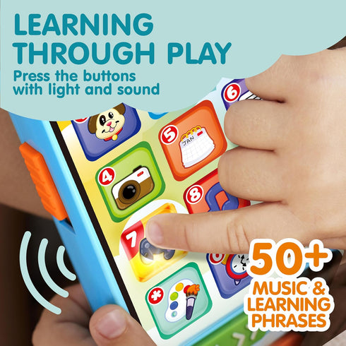 JOYIN Baby Toys 6-12 Months, Cell Phone with 4 Game Modes & 50+ Music Phrases, Educational Toys for Toddlers