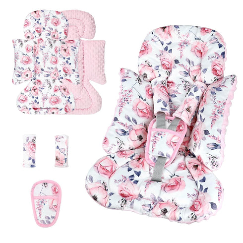 SWESEN Infant Car Seat Insert with 3 Strap Covers Set, Car Seat