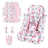 SWESEN Infant Car Seat Insert with 3 Strap Covers Set, Car Seat