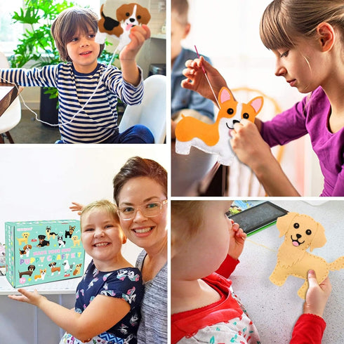Set 7 8 9 10 11 12 CiyvoLyeen Puppy Sewing Kit for Kids Fun Plush Toy Sewing for Girls & Boys DIY Felt Craft Gift Ages