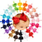 CÉLLOT Baby Girls Headbands, Grosgrain Ribbon Big Bow Hair Bands, 4.5" Pack of 20