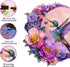 Hummingbird Wooden Puzzles for Adults, Unique Animal Shape Jigsaw Puzzles, Birthday Gifts for Family (S-8.4 * 8.1in-100
