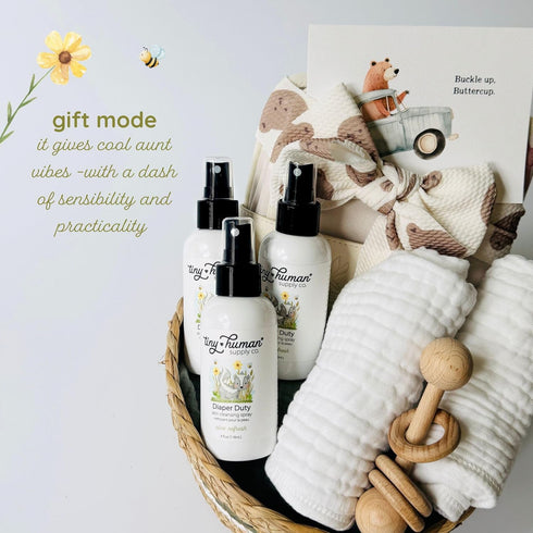 Diaper Duty 4oz Wash, Gentle Cleansing Spray for Cloth Diapers, Orange Blossom & Aloe, Calming & Soothing (1 Pack)