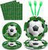 160 Packs Soccer Party Supplies, Boys Sports Theme Birthday Decor, Soccer Plates, Ball Theme Napkins, Serves 40