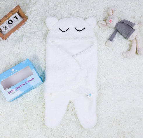 Snuggle Bear 0-6 Baby Swaddle Blanket Wrap Cute Newborn Bear Onesie Ultra Soft Essential Wearable Swaddling Receiving