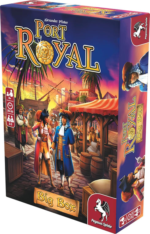Pegasus Spiele Port Royal Big Box – Card Game for 1-5 Players, Family Game Night, 20-40 Minutes of Gameplay, Ages 8+ -