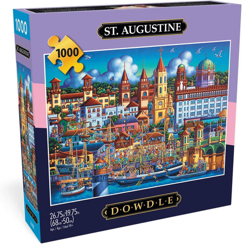 Buffalo Games - Eric Dowdle - St. Augustine - 1000 Piece Jigsaw Puzzle for Adults - 26.75 x 19.75