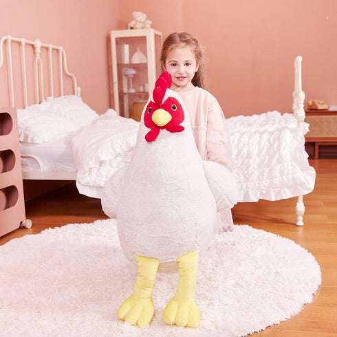 Toy,23" IKASA Giant Chicken Stuffed Animal Plush Large Hen Henny Cute Jumbo Soft Toys,Huge Big Size Fluffy Plushy Fat